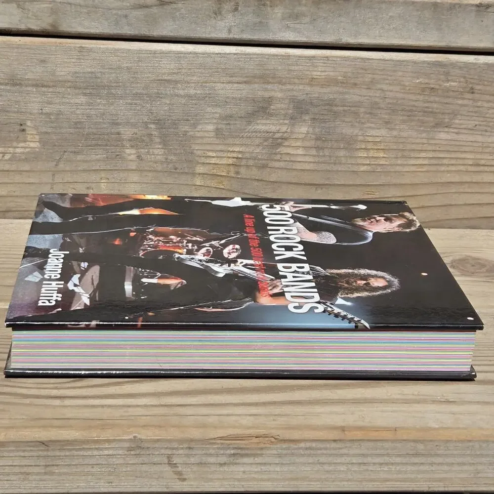 500 Rock Bands: A Line up of the 500 Best - Hardcover, by‎ Joanne Huffa - Good